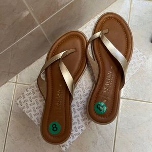 NWOT Italian Shoemakers Flip Flop Sandals Thong/Made In Italy/Size 8